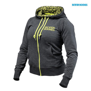Better Bodies Soft Logo Hoodie - Antracite Melange - Urban Gym Wear