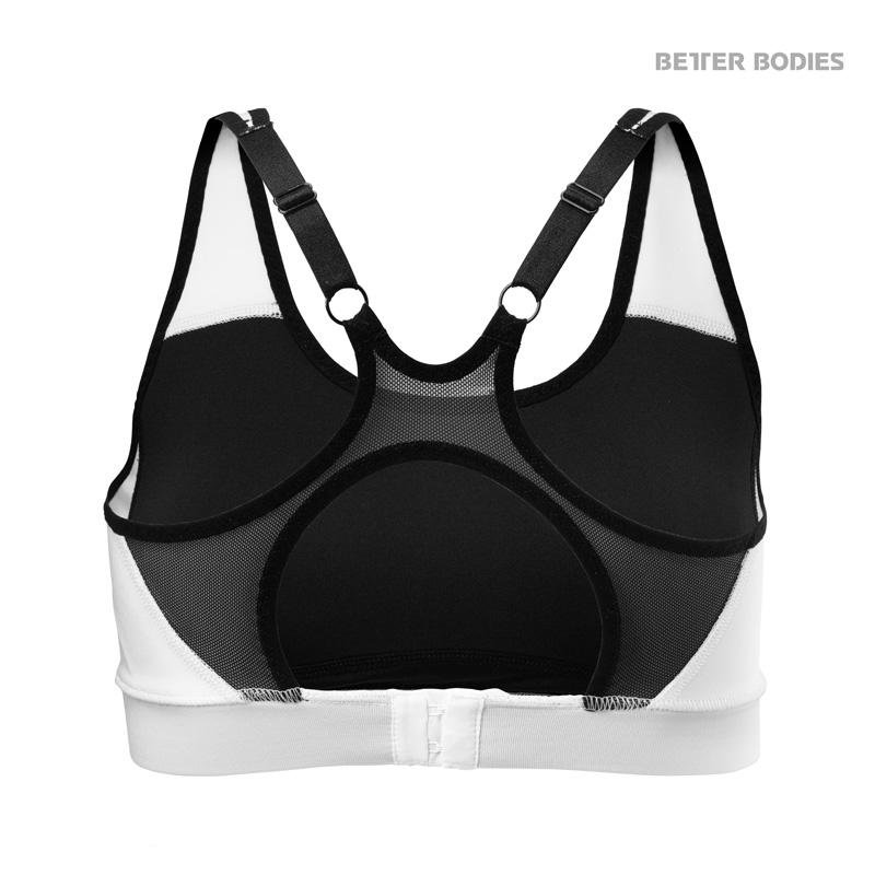 Better Bodies Sports Bra - White - Urban Gym Wear