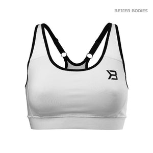 Better Bodies Sports Bra - White - Urban Gym Wear