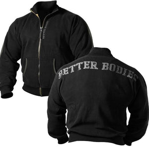 Better Bodies Sweat Jacket - Black - Urban Gym Wear