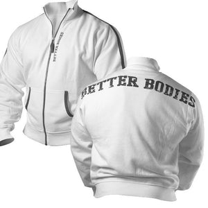 Better Bodies Sweat Jacket - White - Urban Gym Wear