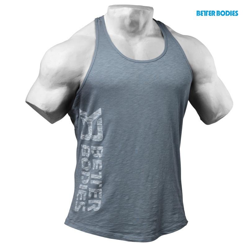 Better Bodies Symbol Printed T-Back - Ocean Blue - Urban Gym Wear