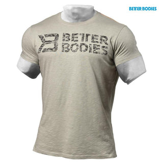 Better Bodies Symbol Printed Tee - Light Grey - Urban Gym Wear