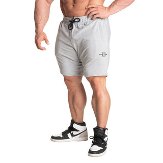 Better Bodies Tapered Sweat Shorts - Light Grey Melange - Urban Gym Wear