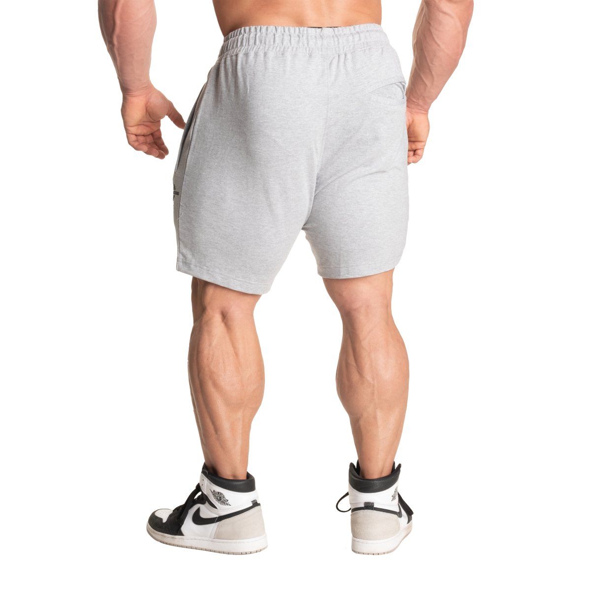 Better Bodies Tapered Sweat Shorts - Light Grey Melange - Urban Gym Wear