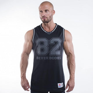 Better Bodies Tip Off Tank - Black-Grey - Urban Gym Wear