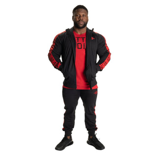 Better Bodies Track Pants - Black/Red - Urban Gym Wear