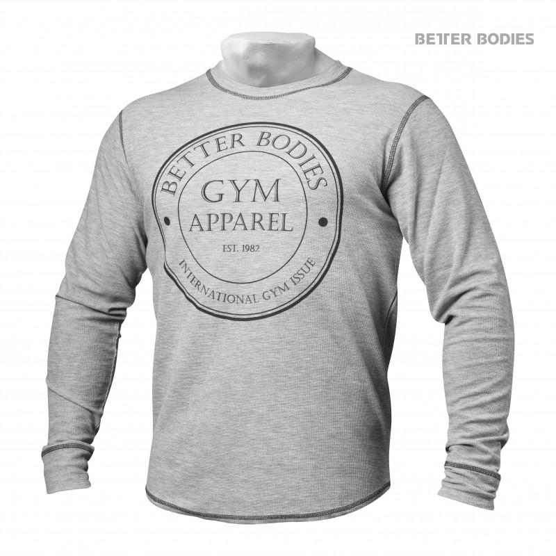Better Bodies Tribeca Thermal L-S - Greymelange - Urban Gym Wear