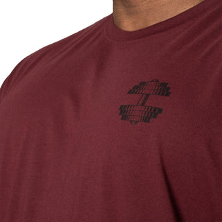 Better Bodies Union Iron Tee - Maroon - Urban Gym Wear