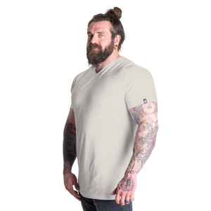 Better Bodies V-Neck Tapered Tee DL - Off White