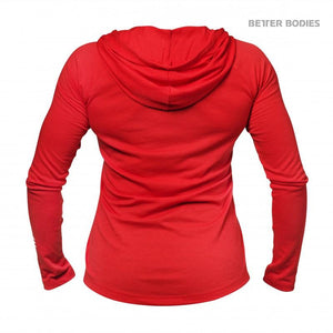 Better Bodies Varsity Hoodie - Tomato Red - Urban Gym Wear