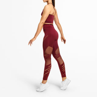 Better Bodies Waverly Tights - Sangria Red - Urban Gym Wear