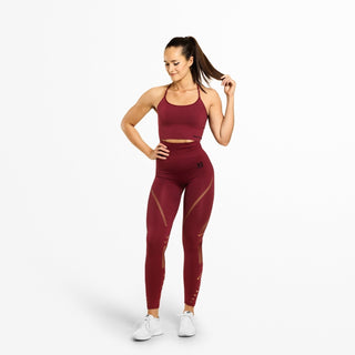 Better Bodies Waverly Tights - Sangria Red - Urban Gym Wear