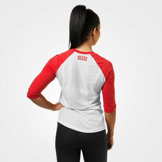 Better Bodies Womens Baseball Tee - Scarlet Red - Urban Gym Wear