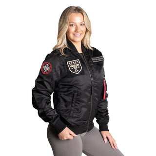 Better Bodies Womens Bomber Jacket - Black - Urban Gym Wear