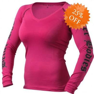 Better Bodies Women's Flex L-S - Hot Pink - Urban Gym Wear