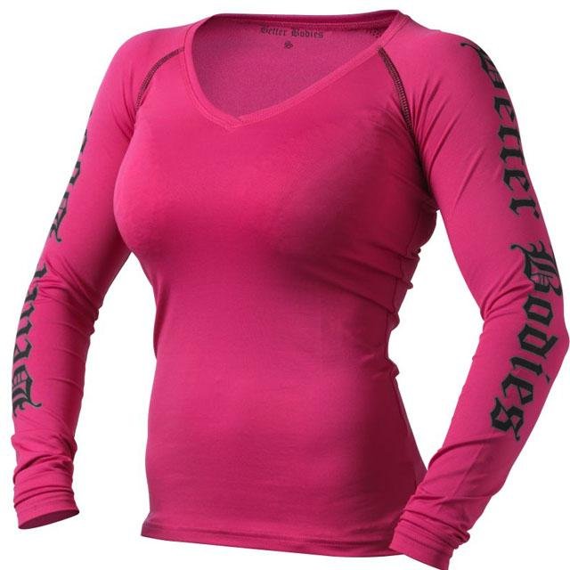 Better Bodies Women's Flex L-S - Hot Pink - Urban Gym Wear