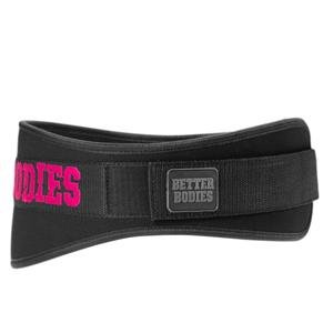 Better Bodies Women's Gym Belt - Black-Pink - Urban Gym Wear