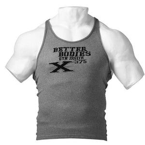 Better Bodies X Rib Tank - Greymelange - Urban Gym Wear