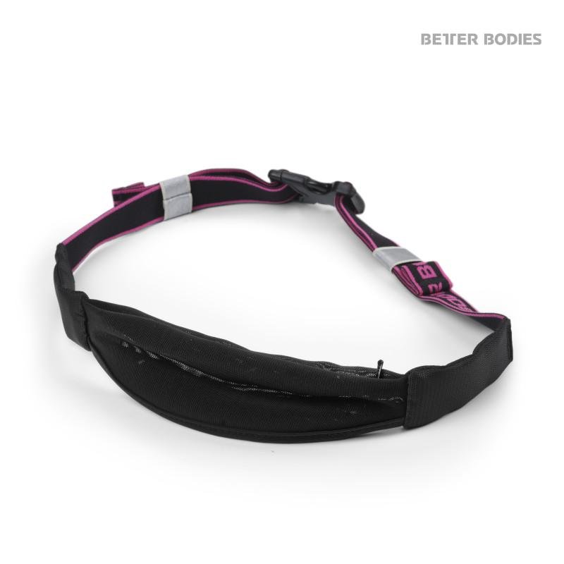 Better Bodies Zip Belt - Black-Pink - Urban Gym Wear