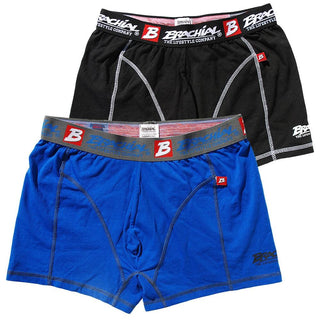 Brachial 2 Pack Boxer Shorts Under - Blue & Black - Urban Gym Wear