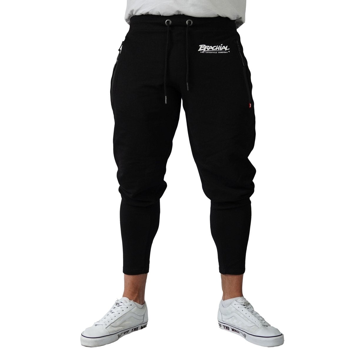 Brachial Jogging Pants Tapered - Black - Urban Gym Wear