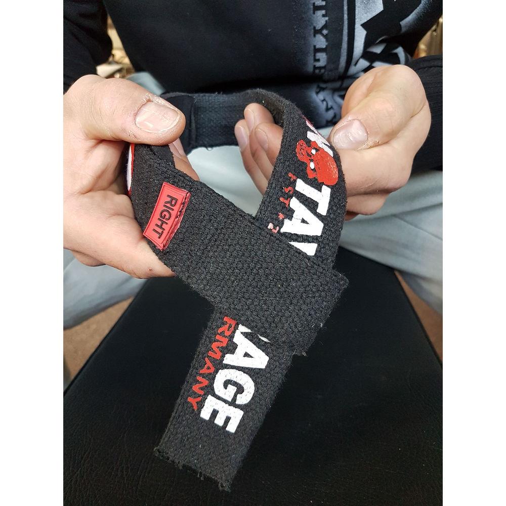 Brachial Lifting Straps Strong - Black-Red - Urban Gym Wear