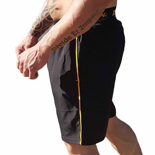 Brachial Short Airy - Black-Orange - Urban Gym Wear