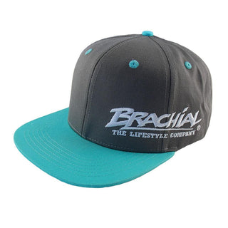 Brachial Snapback Cap Protect - Dark Grey-Aqua - Urban Gym Wear