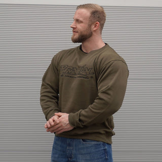 Brachial Sweatshirt Gain - Military Green - Urban Gym Wear