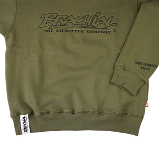 Brachial Sweatshirt Gain - Military Green - Urban Gym Wear