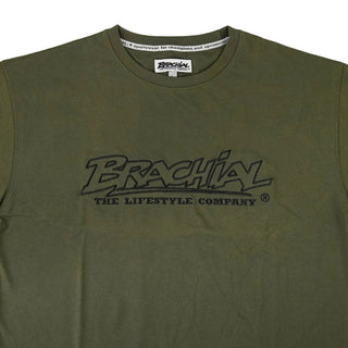 Brachial T-Shirt Gain - Military Green/Black - Urban Gym Wear