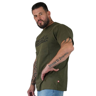 Brachial T-Shirt Gain - Military Green/Black - Urban Gym Wear