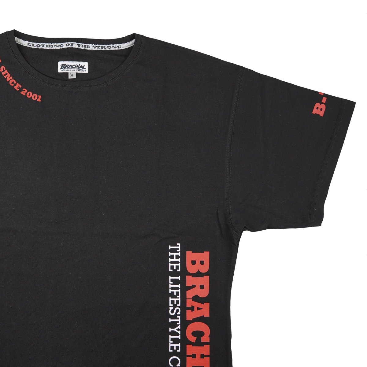 Brachial T-Shirt Gym - Black/Red - Urban Gym Wear