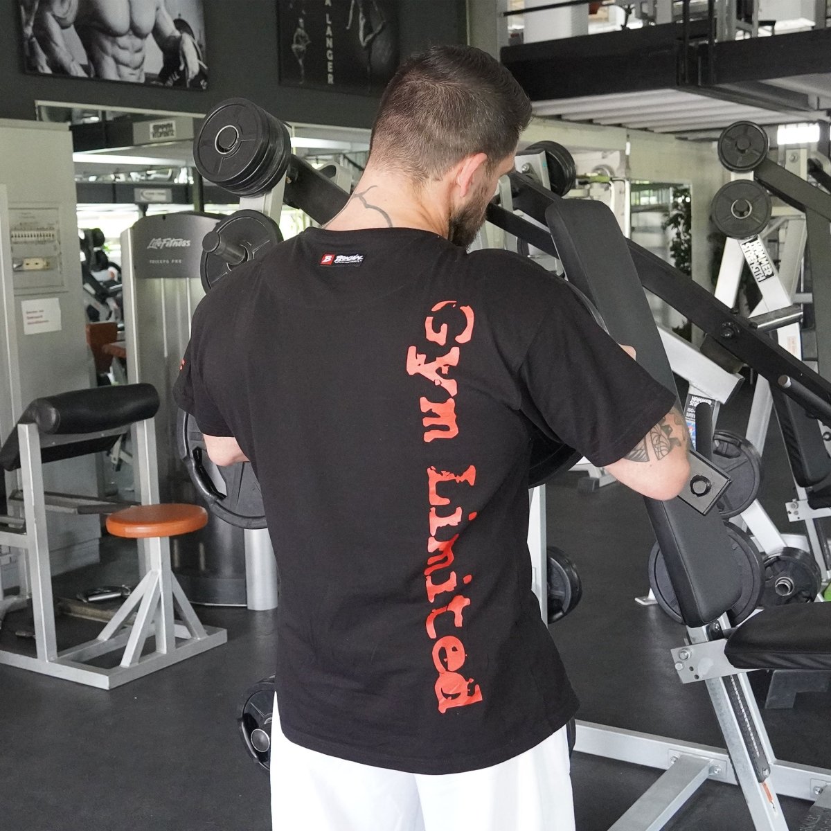 Brachial T-Shirt Gym - Black/Red - Urban Gym Wear