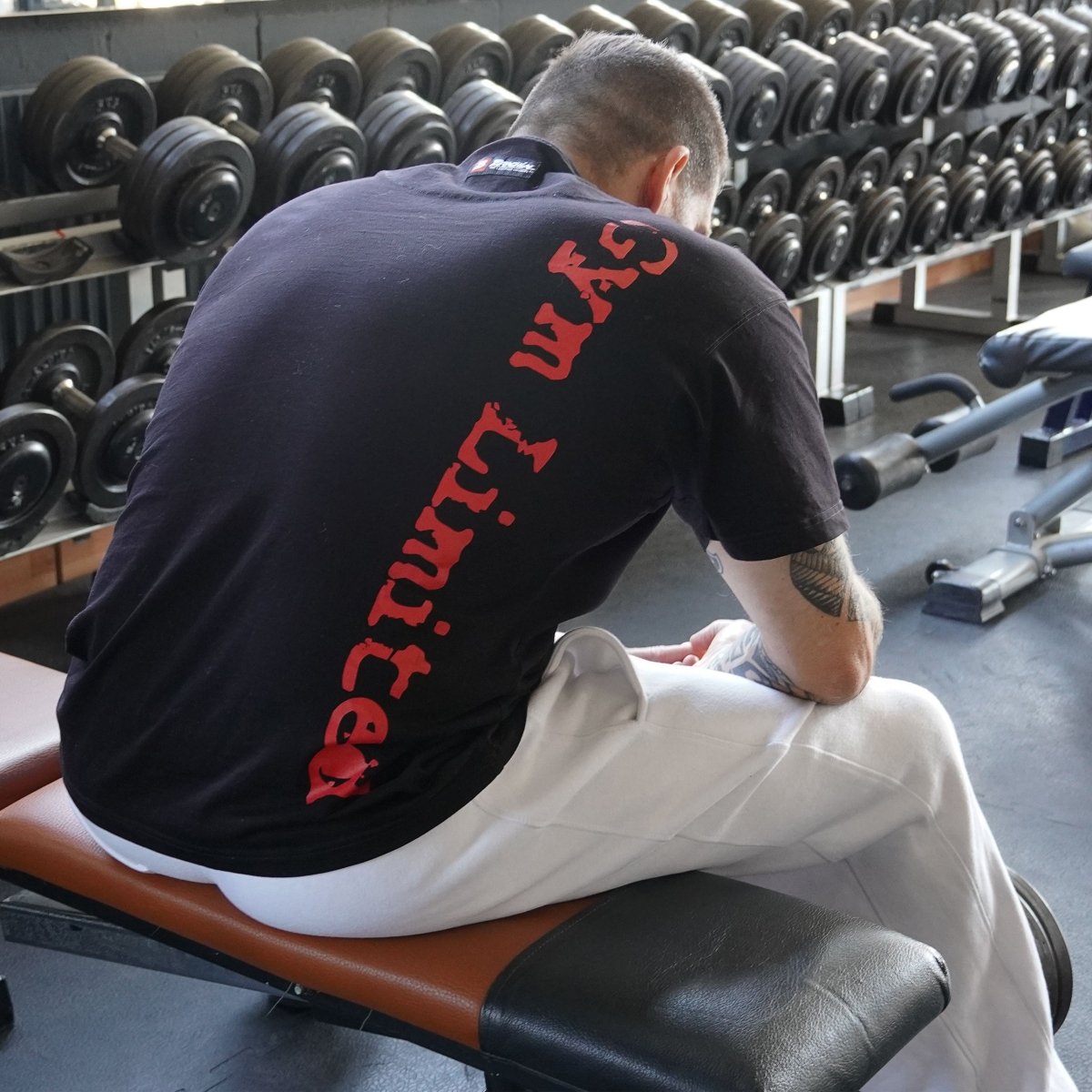 Brachial T-Shirt Gym - Black/White - Urban Gym Wear