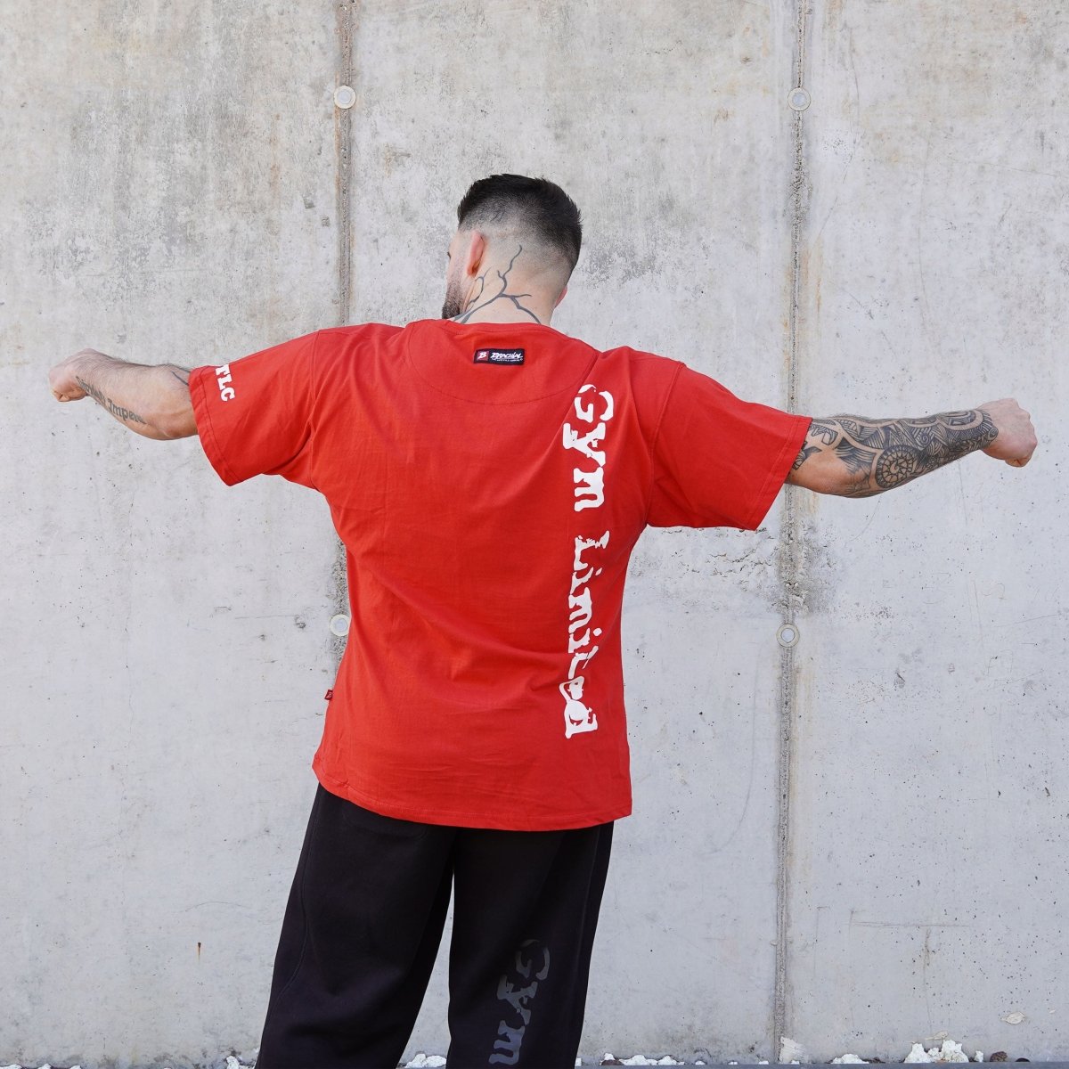 Brachial T-Shirt Gym - Red/White - Urban Gym Wear
