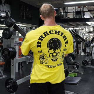 Brachial T-Shirt Hungry - Yellow/Black - Urban Gym Wear