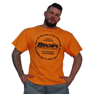 Brachial T-Shirt Style - Orange - Urban Gym Wear