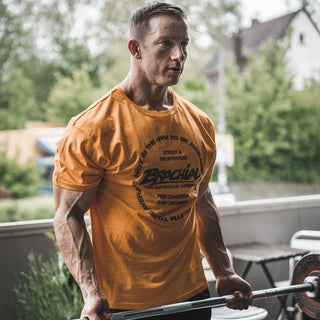 Brachial T-Shirt Style - Orange - Urban Gym Wear