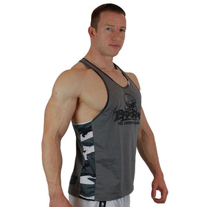 Brachial Tank Top Chest - Grey - Urban Gym Wear