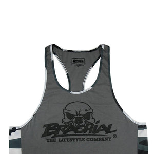 Brachial Tank Top Chest - Grey - Urban Gym Wear