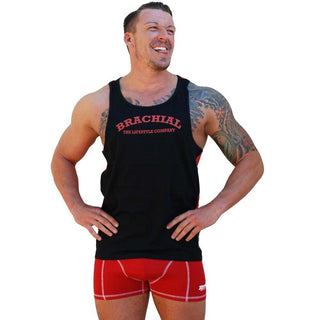 Brachial Tank Top Since - Red-Black - Urban Gym Wear