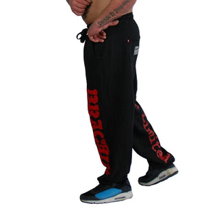 Brachial Tracksuit Trousers Gym - Black-Red - Urban Gym Wear