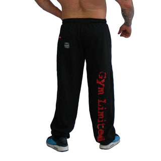 Brachial Tracksuit Trousers Gym - Black-Red - Urban Gym Wear