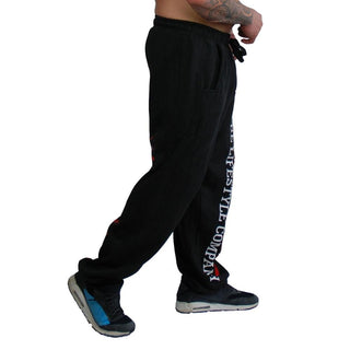 Brachial Tracksuit Trousers Gym - Black-Red - Urban Gym Wear