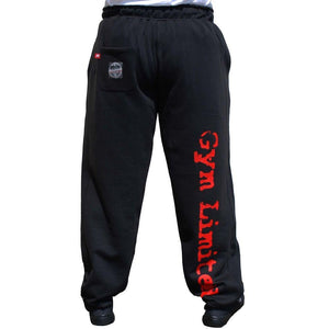 Brachial Tracksuit Trousers Gym - Black-White - Urban Gym Wear