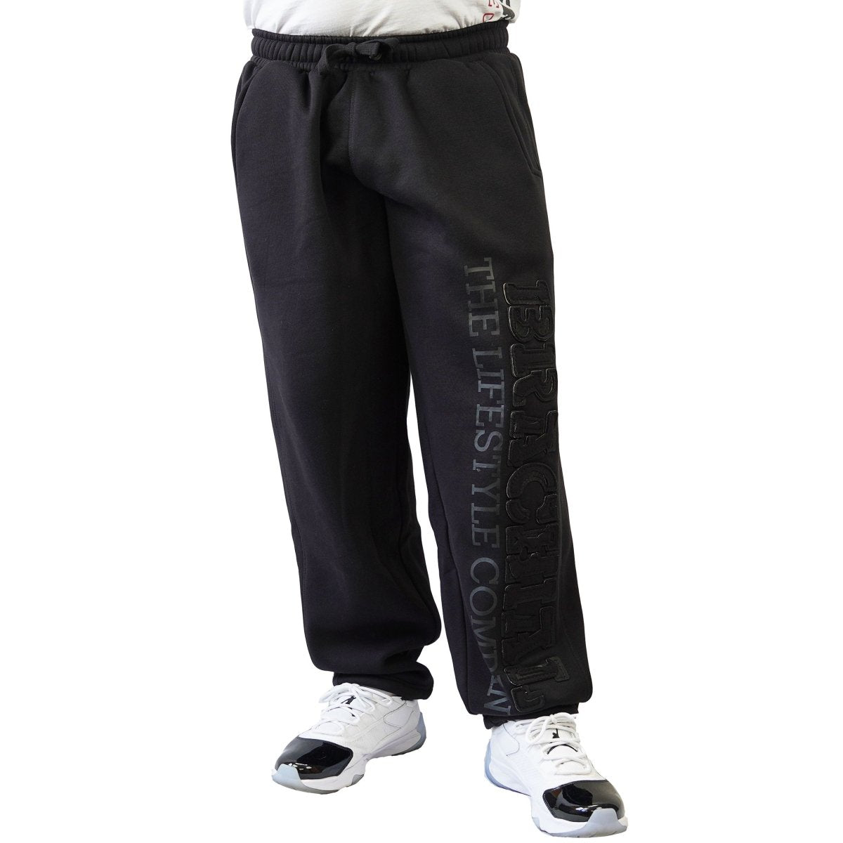Brachial Tracksuit Trousers Gym - Black/Black - Urban Gym Wear