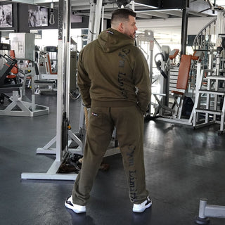 Brachial Tracksuit Trousers Gym - Military Green/Black - Urban Gym Wear