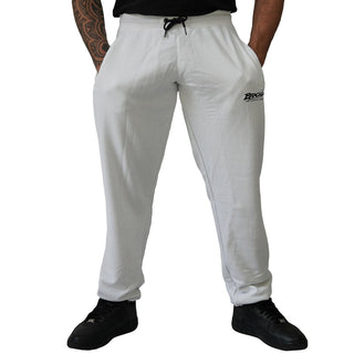 Brachial Tracksuit Trousers Lightweight - White - Urban Gym Wear